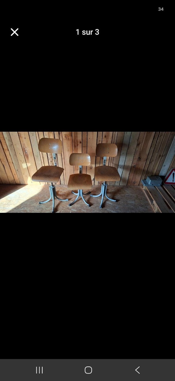chaises de métier industriel réglable, Maison & Meubles, Enlèvement ou Envoi