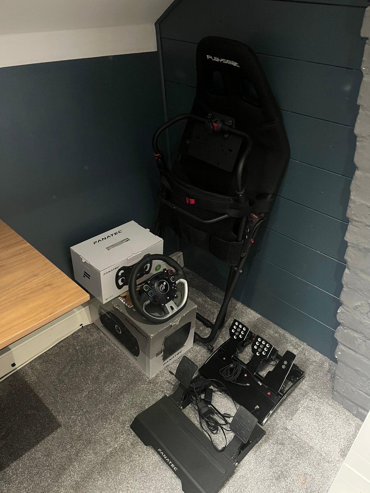 Setup complet Simracing fanatec, Fanatec, Ophalen, Gebruikt, Racestuur