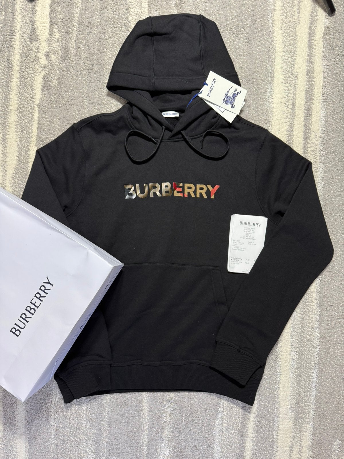 Pull à capuche burberry taille M, Enlèvement ou Envoi, Comme neuf, Noir