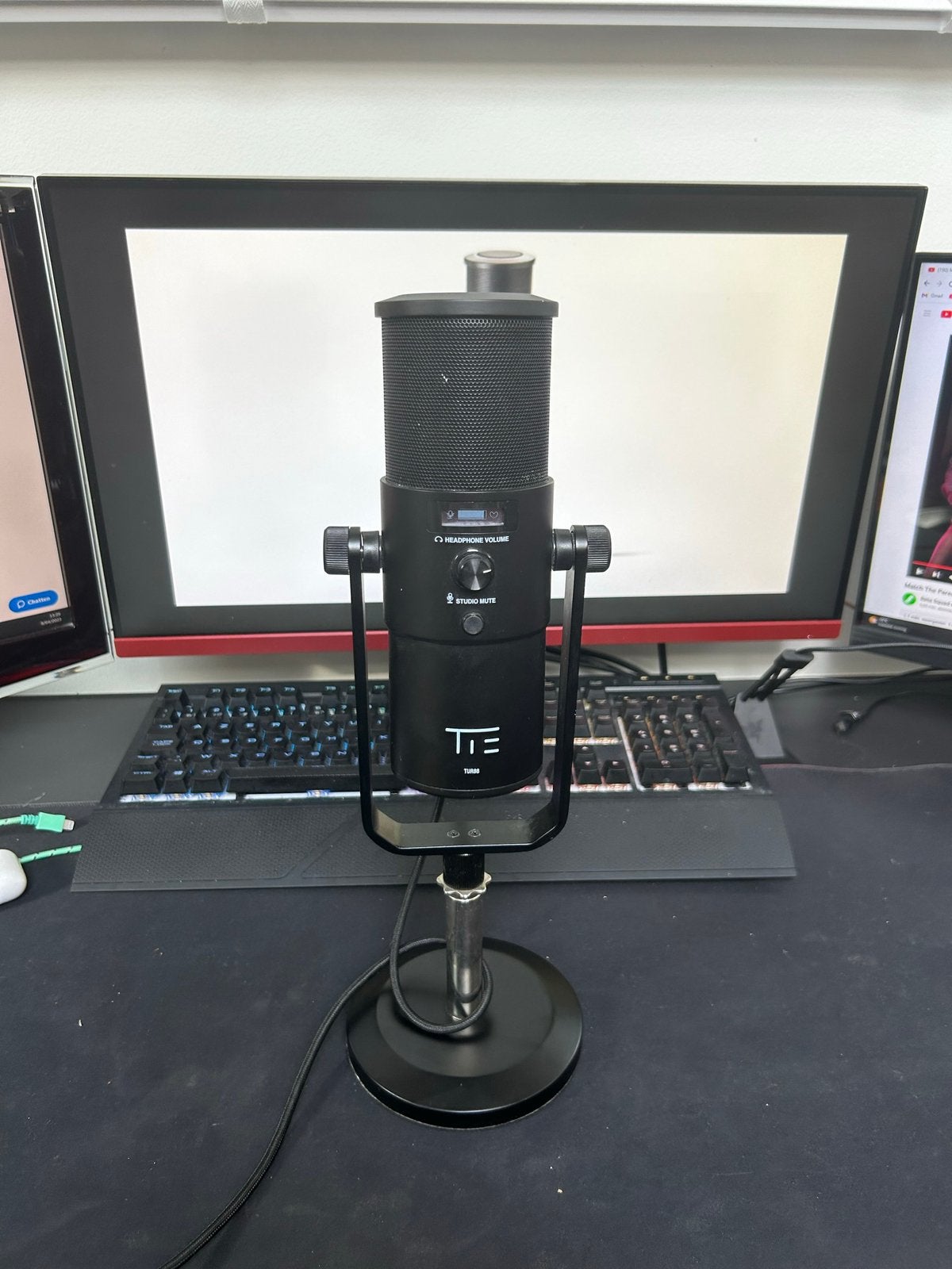 TIE Studio TUR88 Supernova USB microfoon met statief, Musique & Instruments, Microphones, Enlèvement, Comme neuf