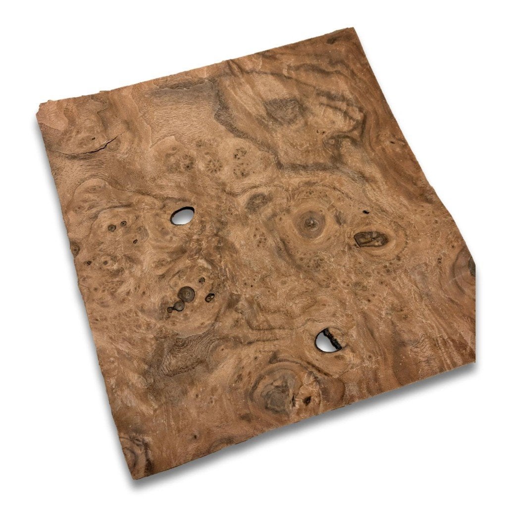 Placage en racine de noyer | 23x22 cm, Envoi, Neuf