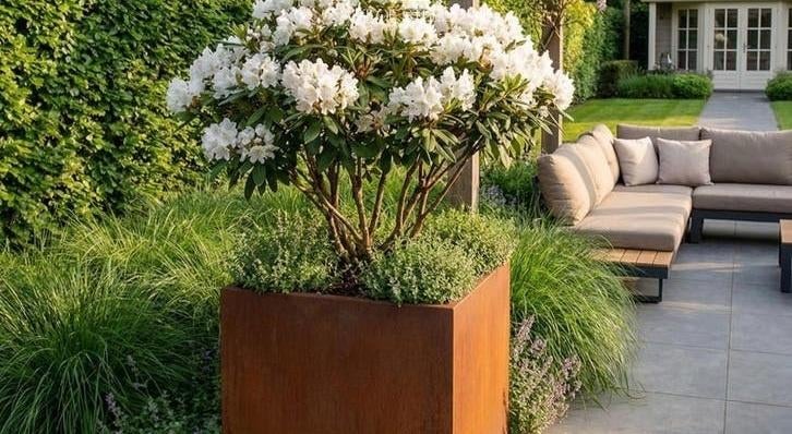 Jardinière rectangulaire en acier Corten | Différentes, Enlèvement ou Envoi, Balcon