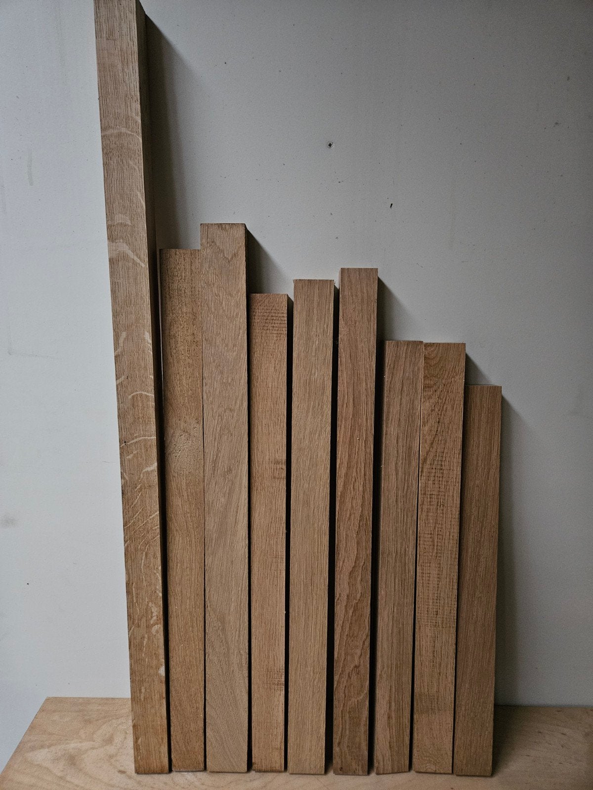 Zeer mooi droog Frans eikenhout geschaafd., Doe-het-zelf en Bouw, Hout en Planken, Ophalen