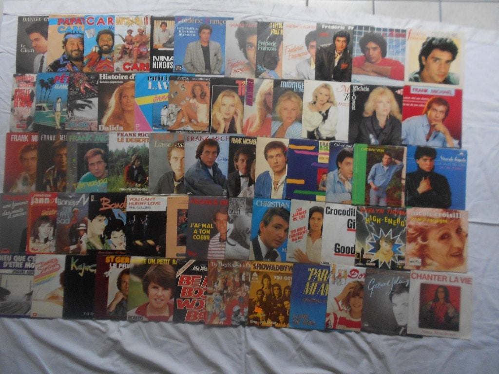 lot de 297 disques vinyle + 11 33 tours, Cd's en Dvd's, Vinyl | Dance en House, Ophalen, Zo goed als nieuw