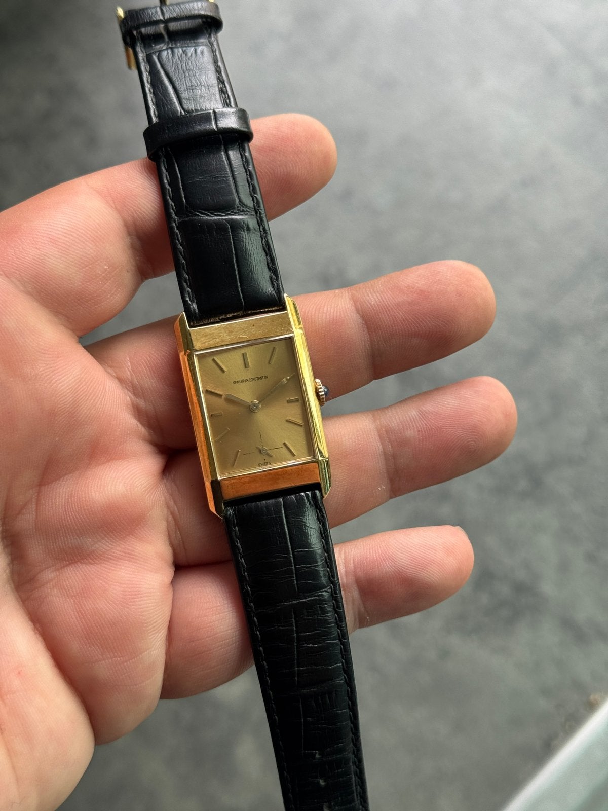 Montre de char Vacheron Constantin 18 carats, Bijoux, Sacs & Beauté, Enlèvement ou Envoi, Or