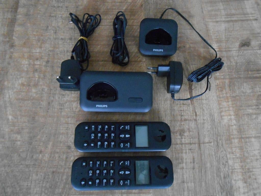 Mooi duo handset draadloze telefoons van Philips, Telecommunicatie, Ophalen, Zo goed als nieuw, 2 handsets