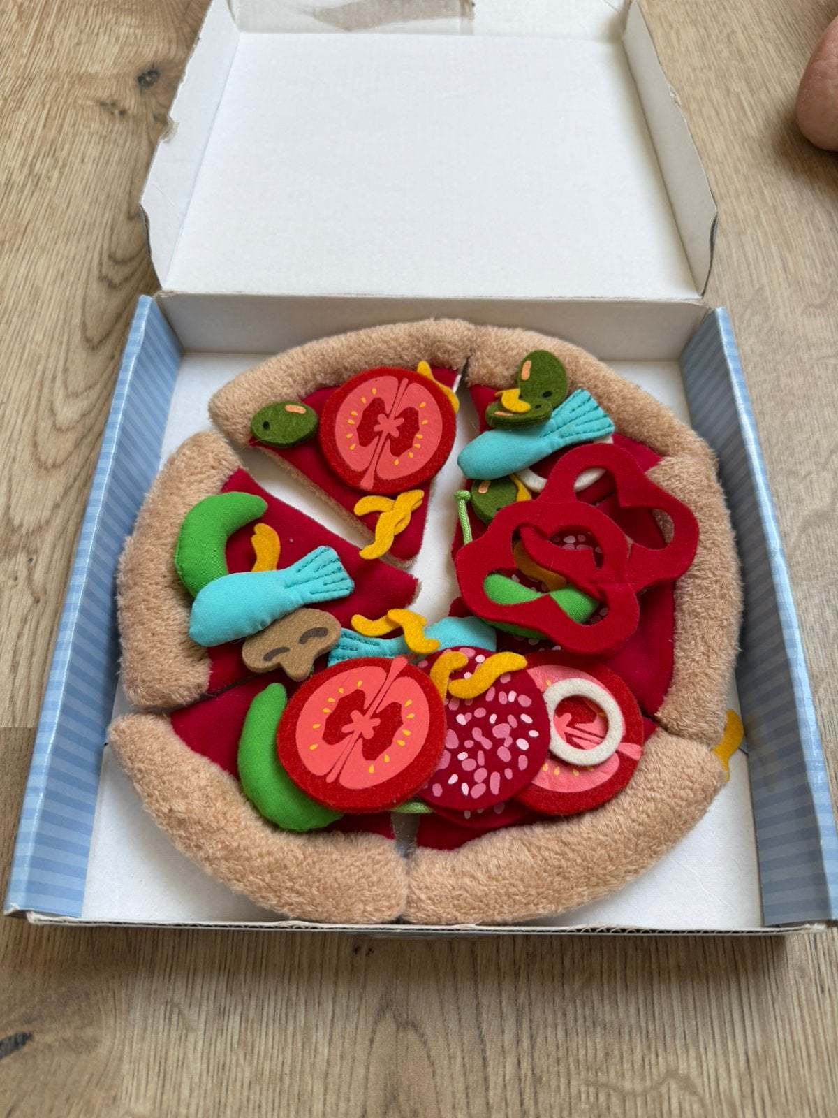 Pizza en tissu Haba, Enlèvement ou Envoi, Utilisé, Matériaux autres, Accessoires de cuisine de jeu