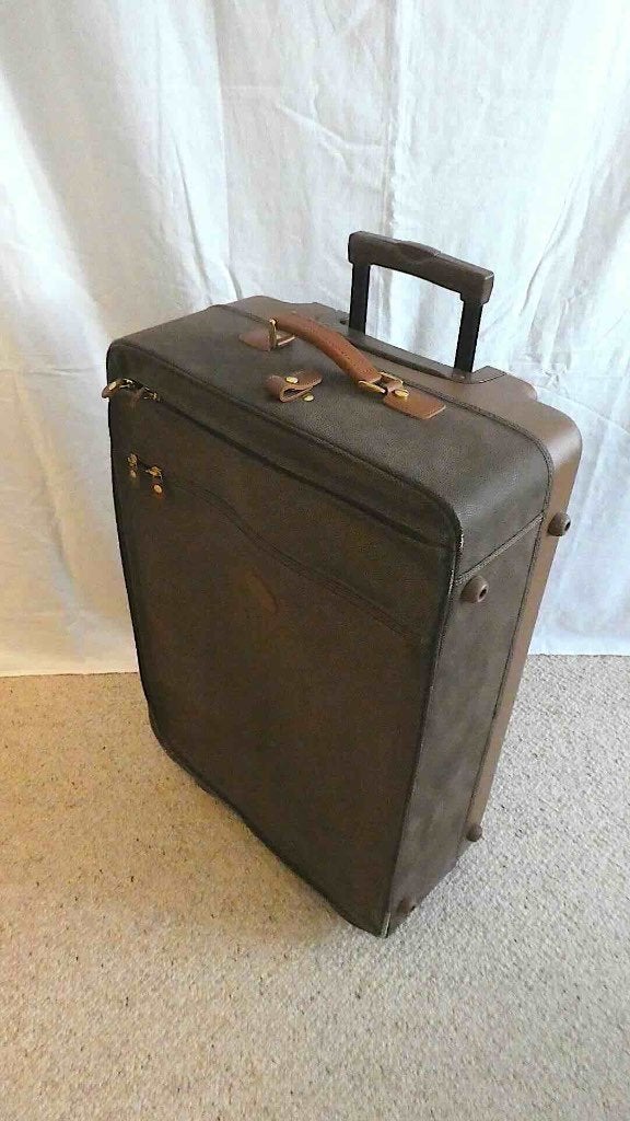 valies met charme, Handtassen en Accessoires, Koffers, Ophalen, Wieltjes, 45 tot 55 cm, Leer