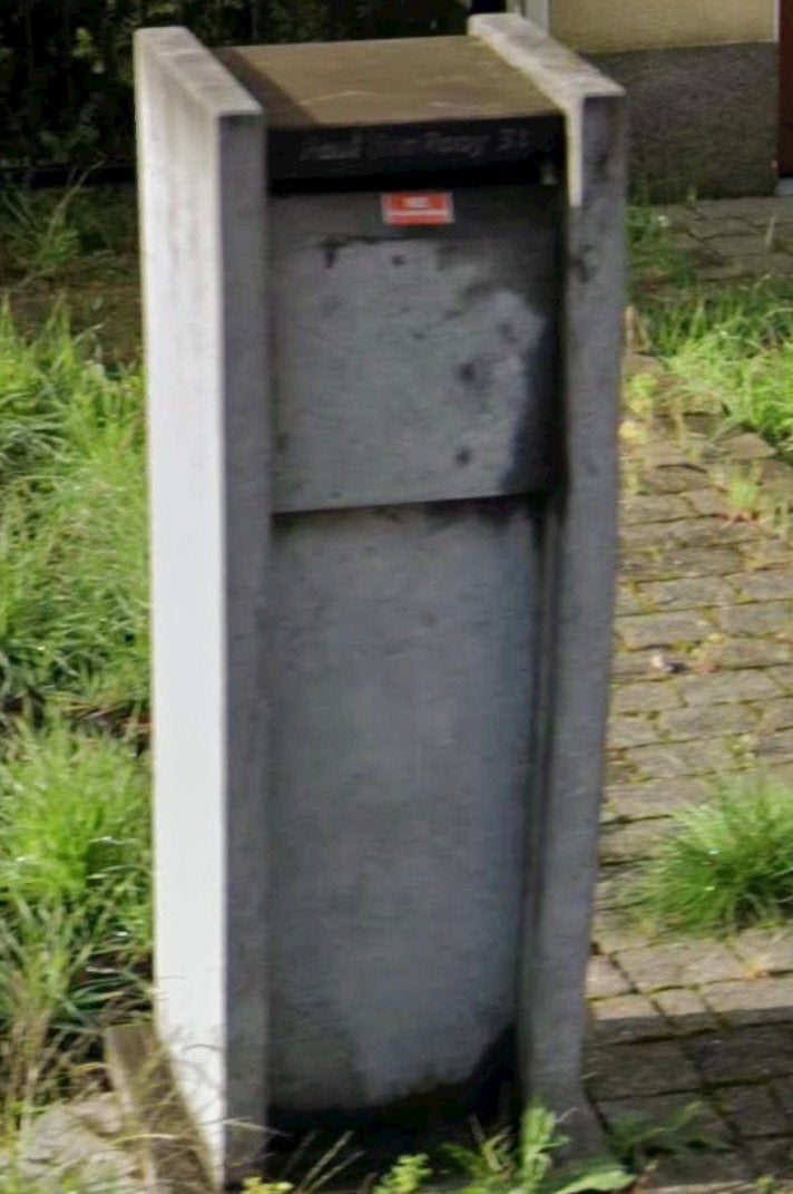 Brievenbus, Tuin en Terras, Ophalen, Gebruikt, Hardsteen, Staande brievenbus