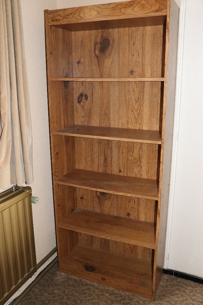 Houten boekenkast, Ophalen, Met plank(en), 50 tot 100 cm, 150 tot 200 cm