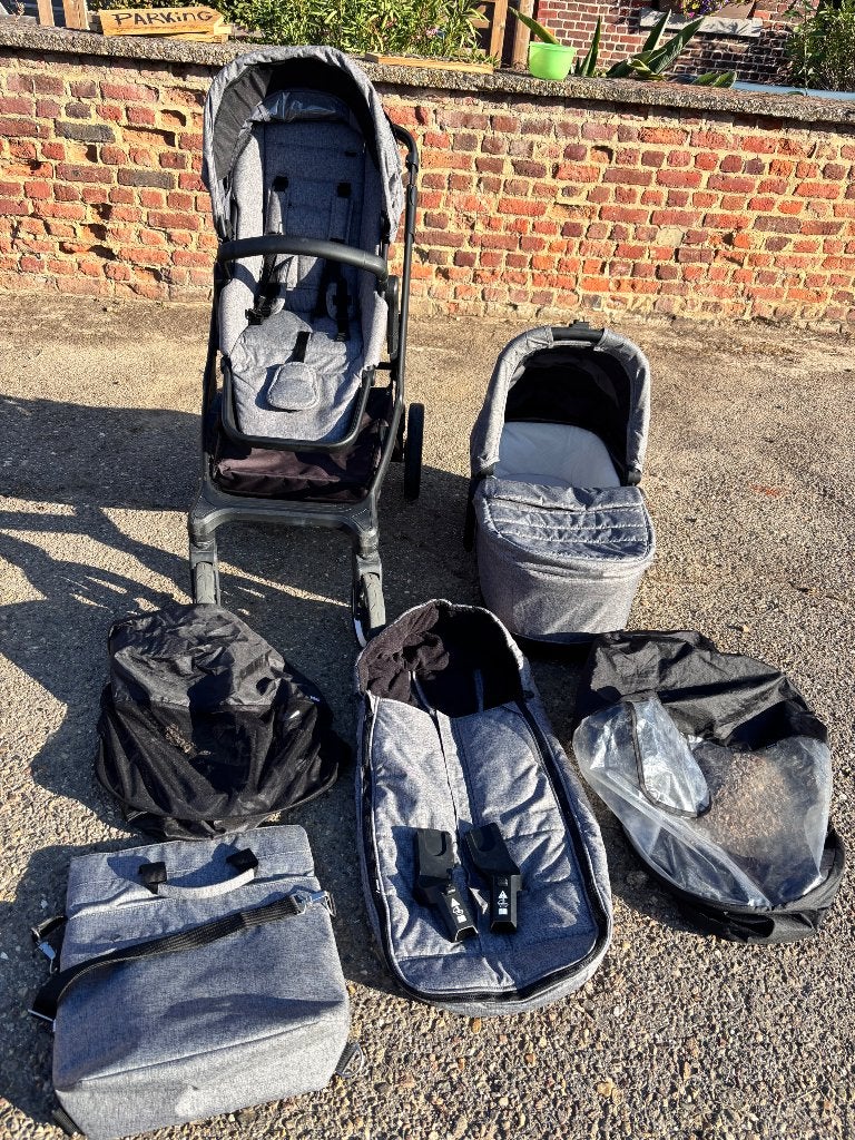 Thule kinderwagen, Zo goed als nieuw, Met reiswieg, Ophalen, Kinderwagen