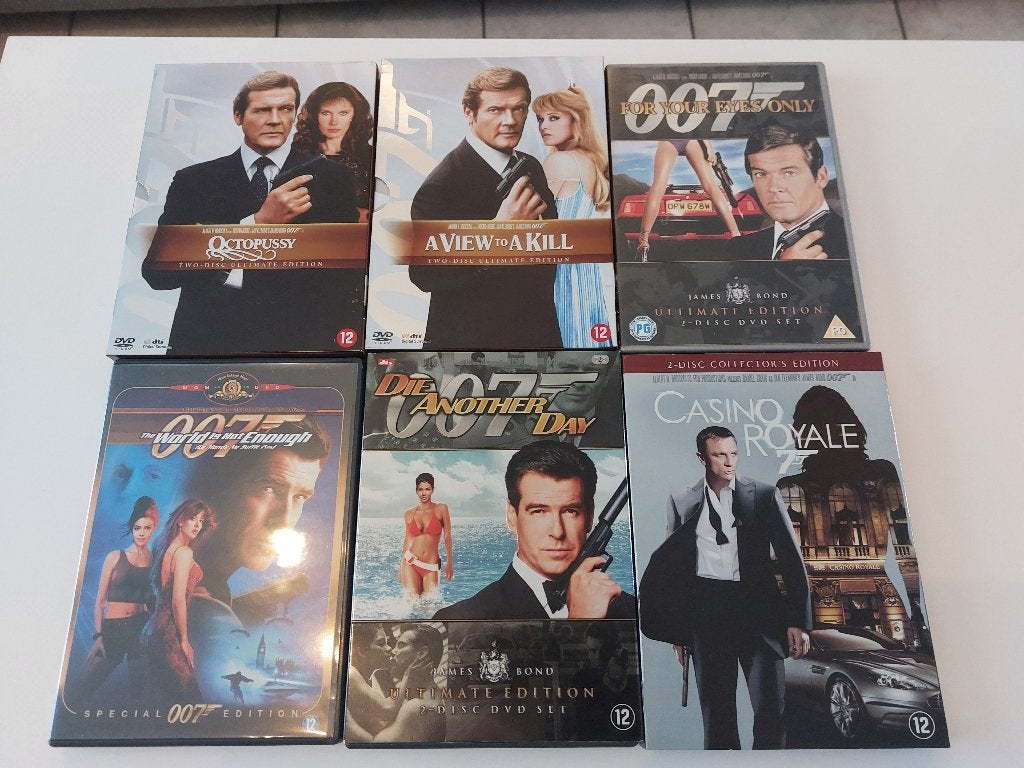 lot DVD James Bond, Cd's en Dvd's, Ophalen of Verzenden, Zo goed als nieuw