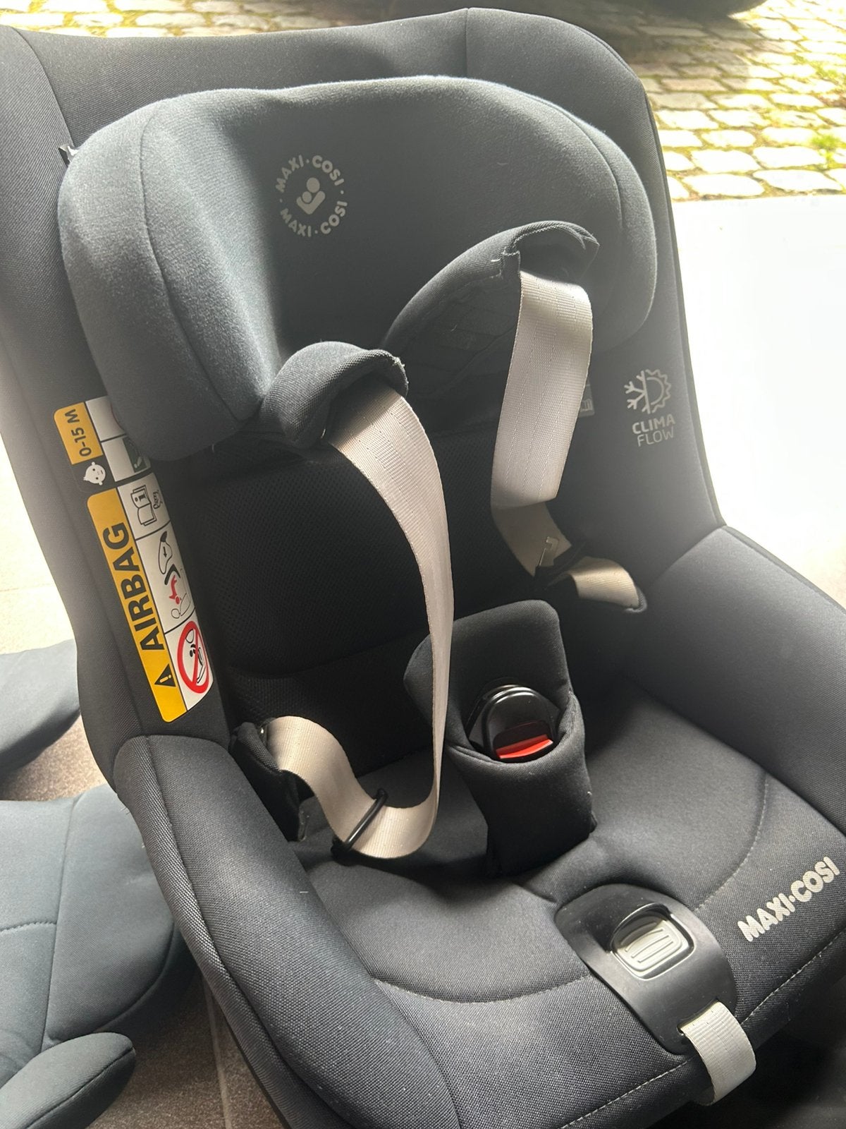 Maxi cosi donkergrijze autostoel in prima staat 0 tot 18kg, Ophalen, Zo goed als nieuw, Isofix