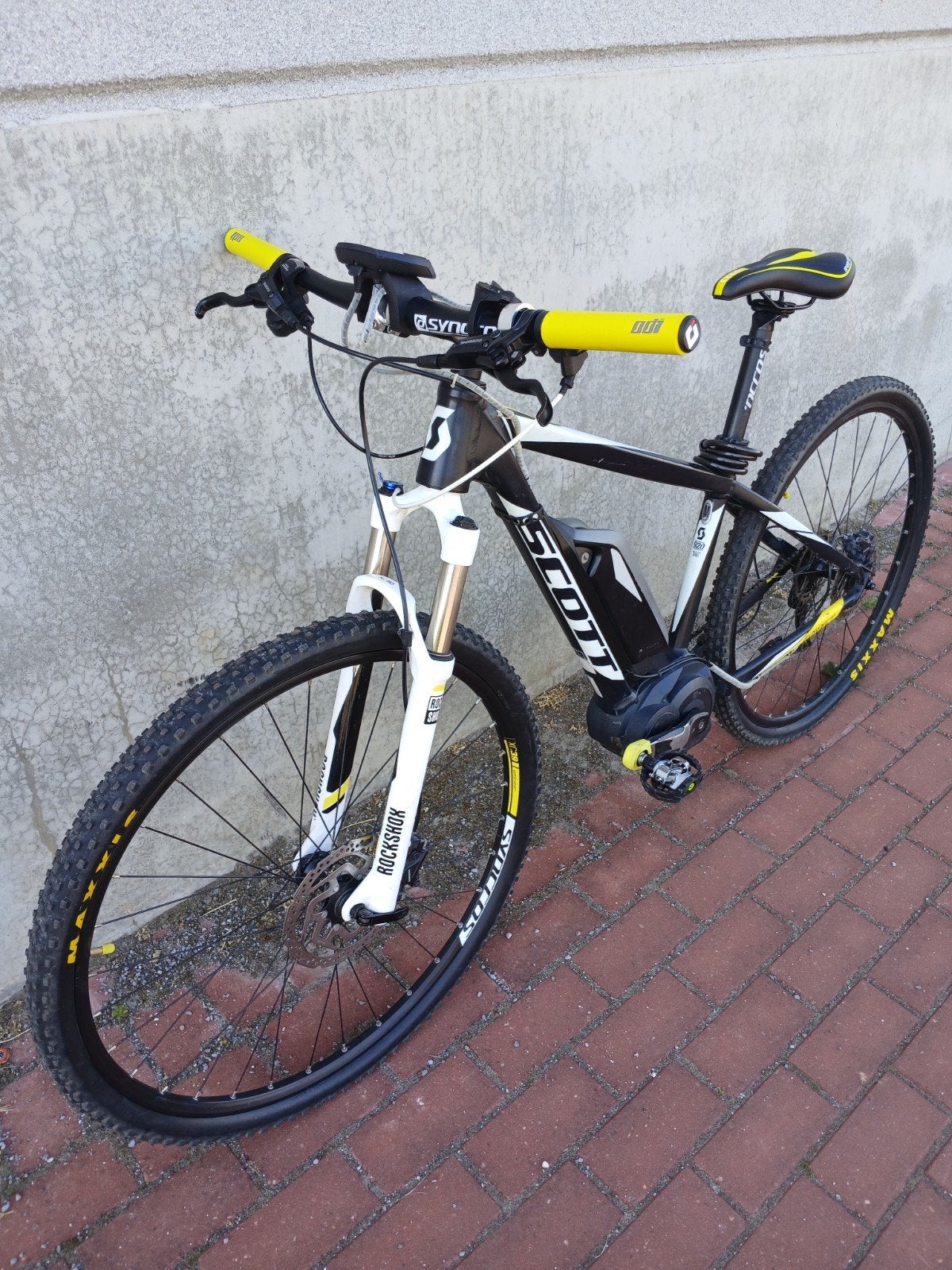 Vélo VTT SCOTT E-Aspect 720 Electrique + Équipement, Vélos & Vélomoteurs, 51 à 55 cm, Enlèvement, Comme neuf, 50 km par batterie ou plus