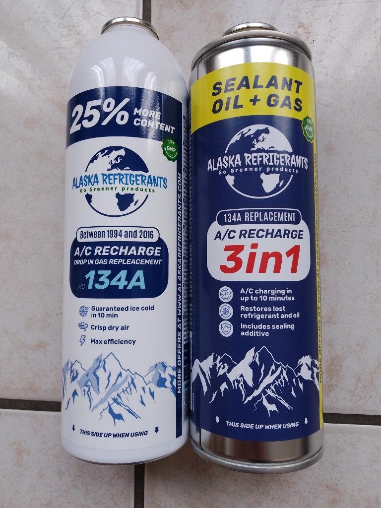 2 recharges AIRCO réfrigérant AUTO gaz R134A +1 stop fuite, Enlèvement