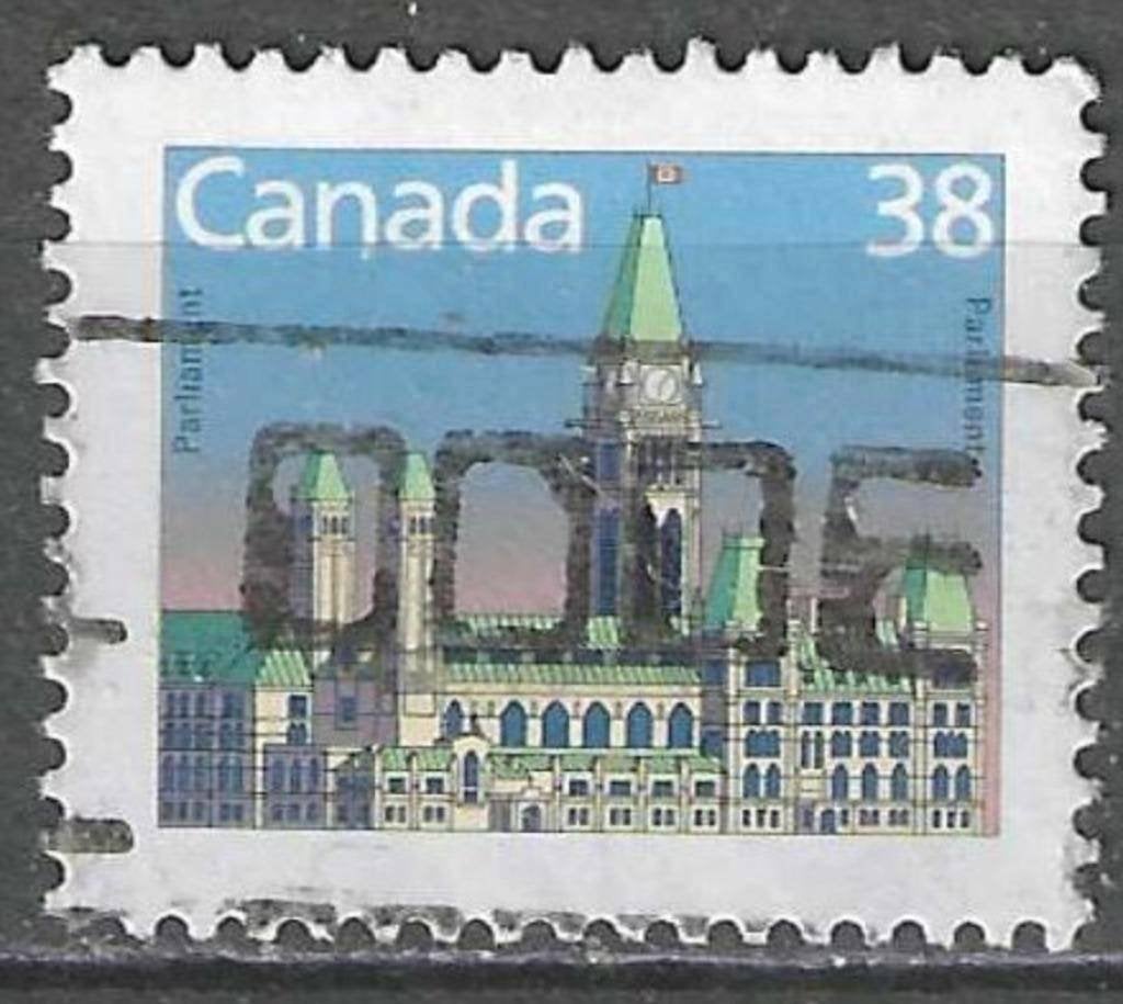 Canada 1988 - Yvert 1079 - Canadees Parlementsgebouw (ST), Postzegels en Munten, Postzegels | Amerika, Gestempeld, Verzenden