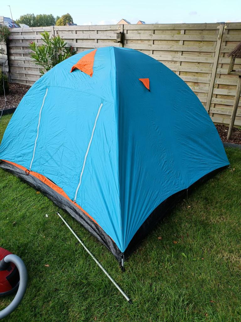 Tent 2 personen, Caravans en Kamperen, Tenten, Ophalen, Gebruikt, Tot en met 2
