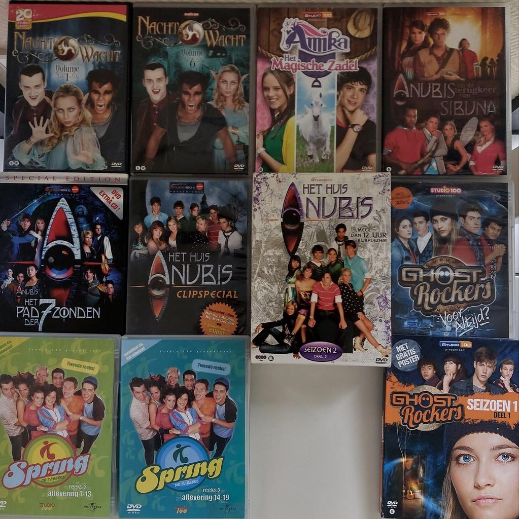 Dvd's Nachtwacht Het huis Anubis Spring Ghostrockers Amika, Cd's en Dvd's, Ophalen of Verzenden