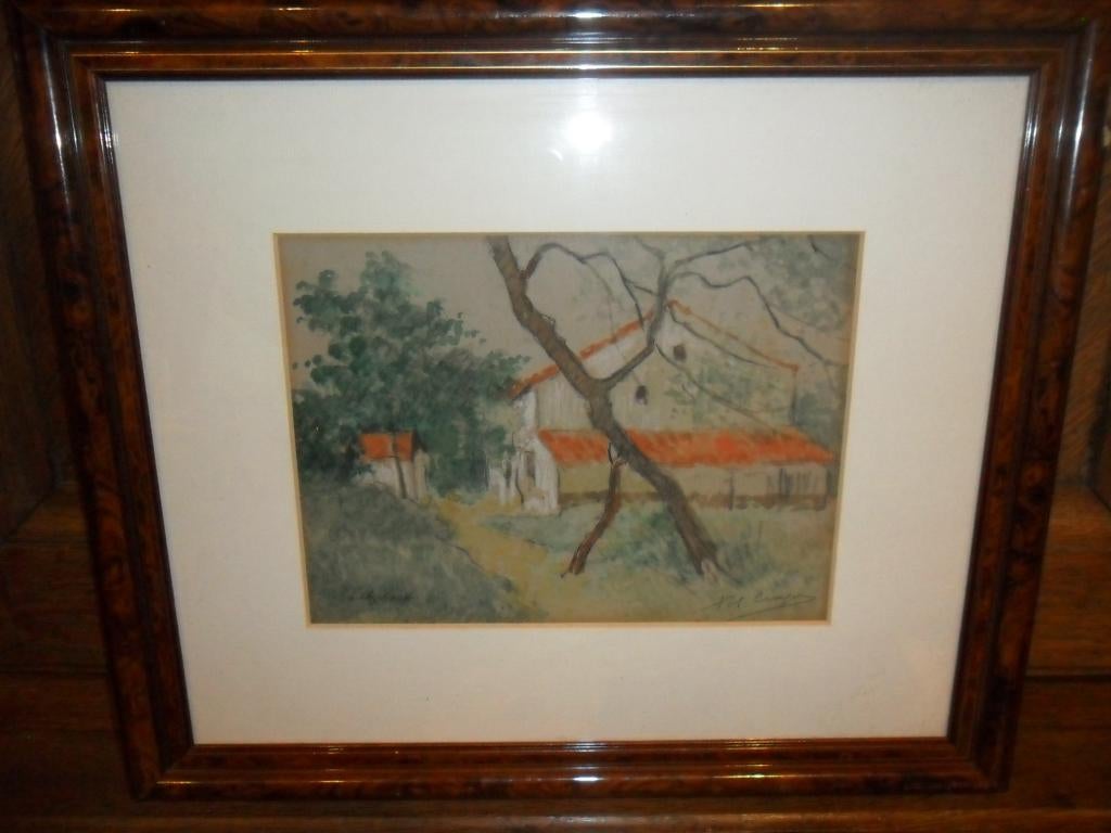 Aquarel van Pol Craps (Ukkel 1877- Drogenbos 1939), Antiek en Kunst, Ophalen of Verzenden