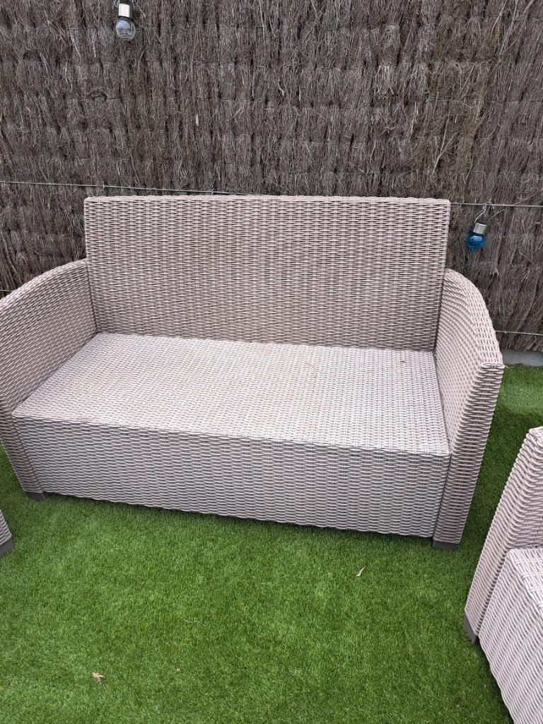 Tuinmeubelen, Tuin en Terras, Ophalen, 4 zitplaatsen, Kunststof, Gebruikt
