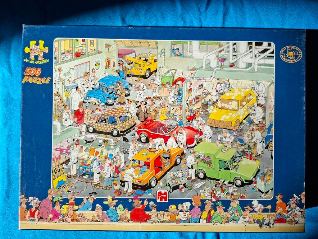 Puzzel JVH: In de autospuiterij 500 stuks, Enlèvement
