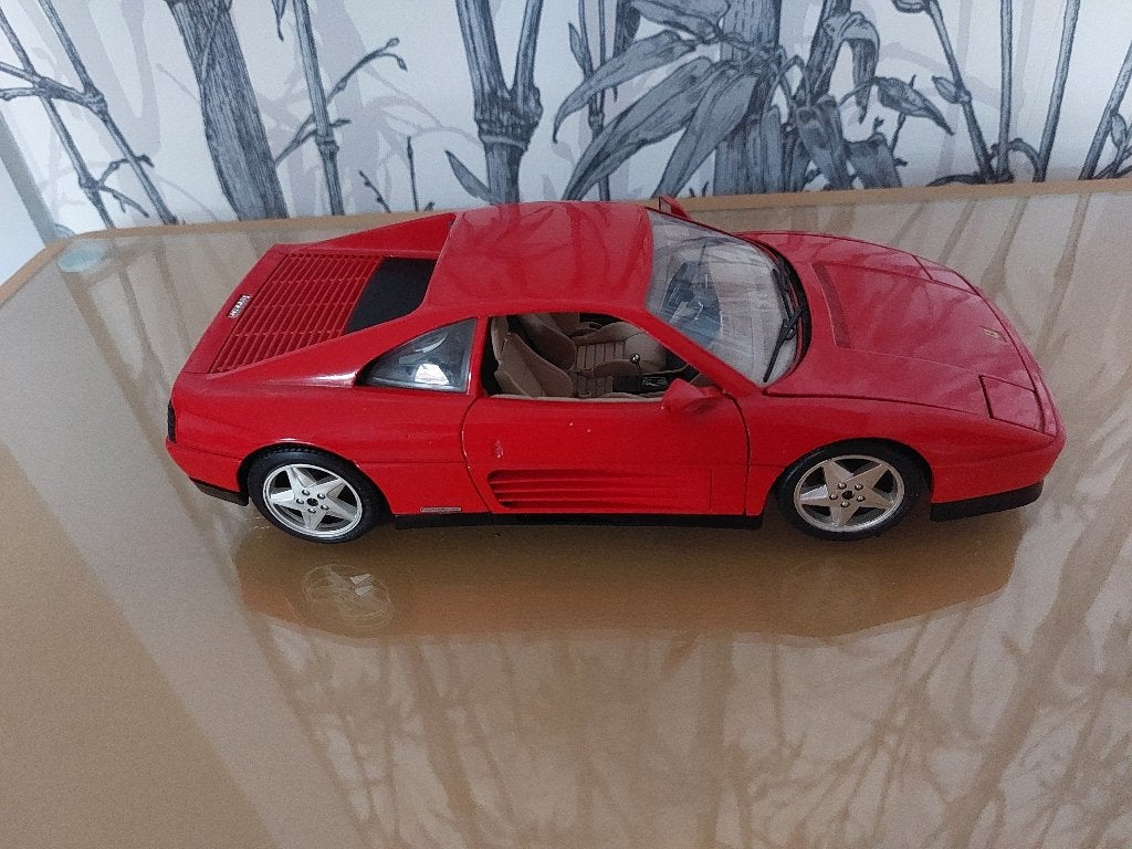 Miniatuur Ferrari 348 TR 1/18e Bburago, Ophalen of Verzenden, Zo goed als nieuw, Auto, Burago