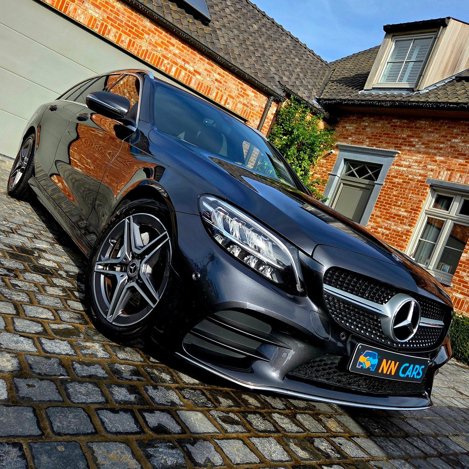 Mercedes C180d ///AMG-Line + Garantie, Auto's, Achterwielaandrijving, 1800 kg, 4 cilinders, Bedrijf