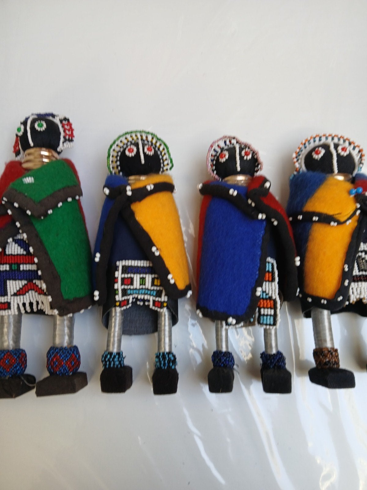 Zuid-Afrikaanse Zulu poppen(5), Afrika, Ophalen, Versierd