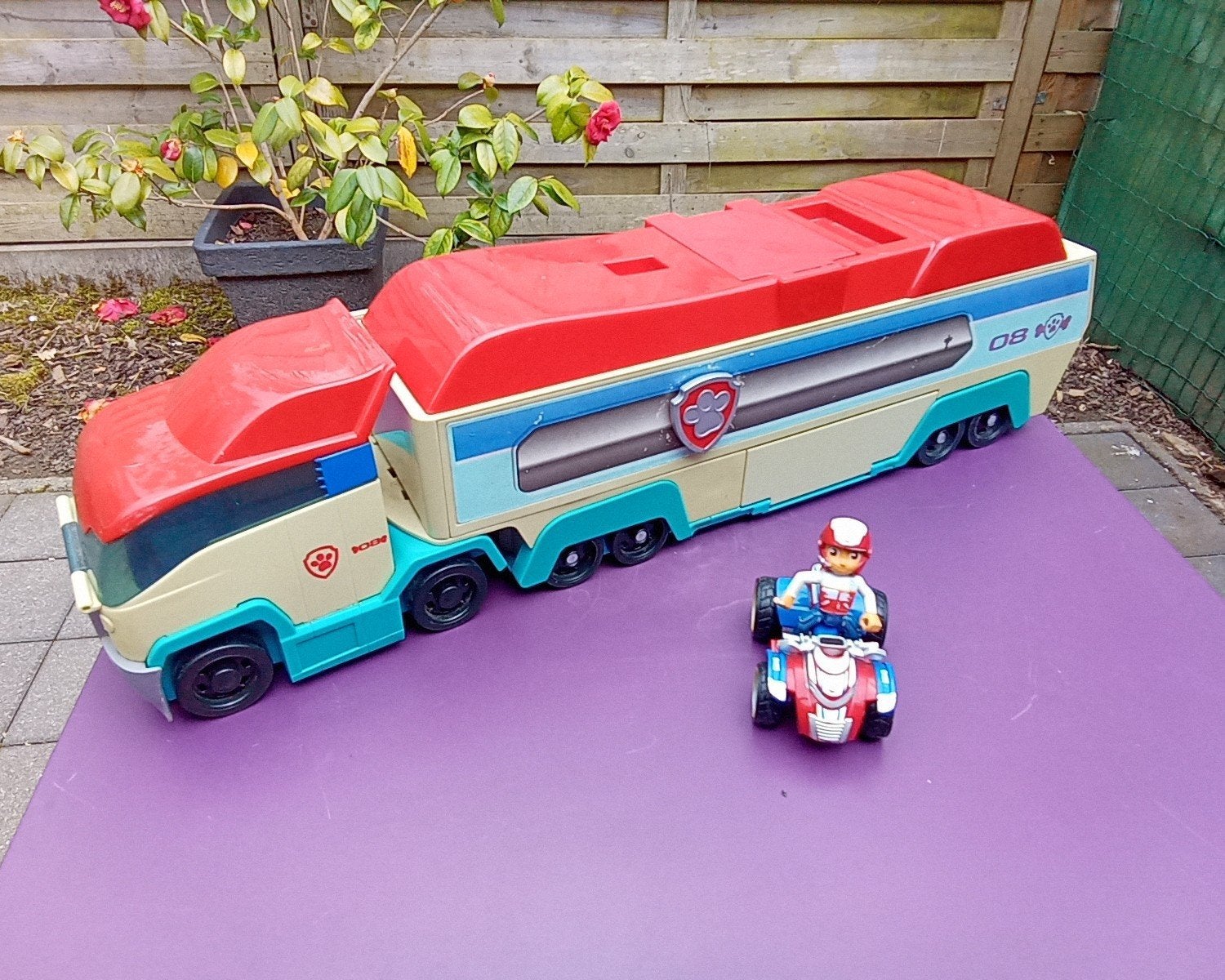 Paw Patrol vrachtwagen met Rocky, Kinderen en Baby's, Ophalen of Verzenden, Gebruikt