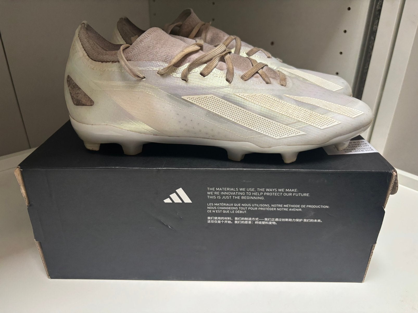 Voetbalschoenen Adidas Crazyfast wit, Ophalen of Verzenden, Gedragen, Wit, Overige typen