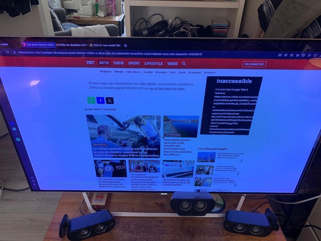 TV PHILIPS OLED 55 POUCES, TV, Hi-fi & Vidéo, Télévisions, Philips, OLED, Enlèvement, Utilisé
