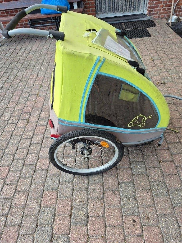 Remorque à vélo Vantly pour 2 enfants, Pliable, 20 à 40 kg, Enlèvement, Utilisé