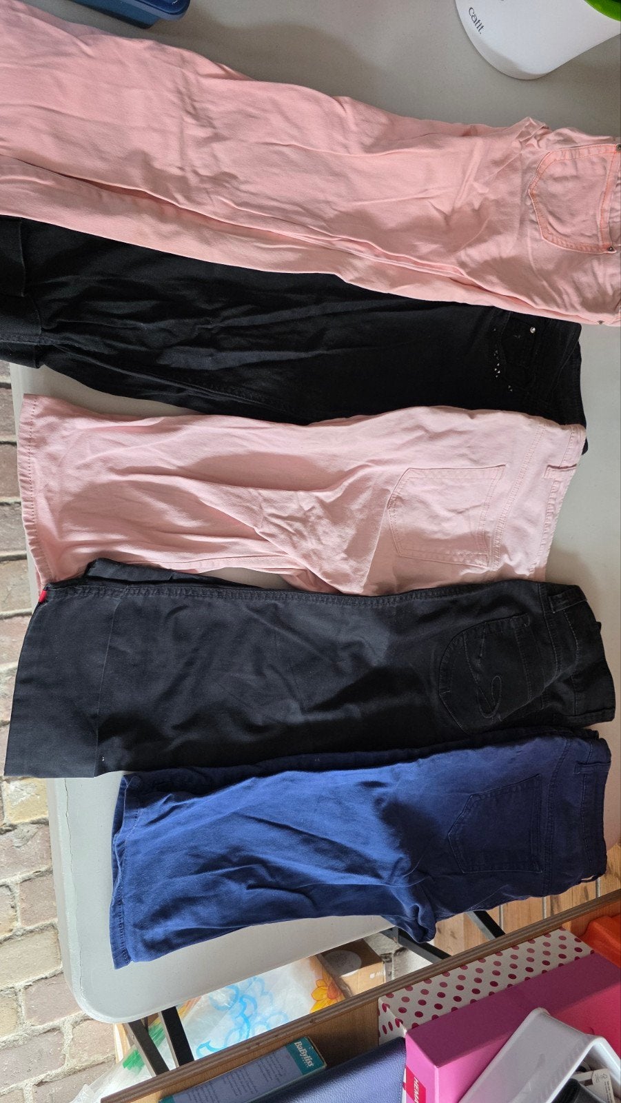 3/4 broeken en 1 lange broek 38/40, Ophalen