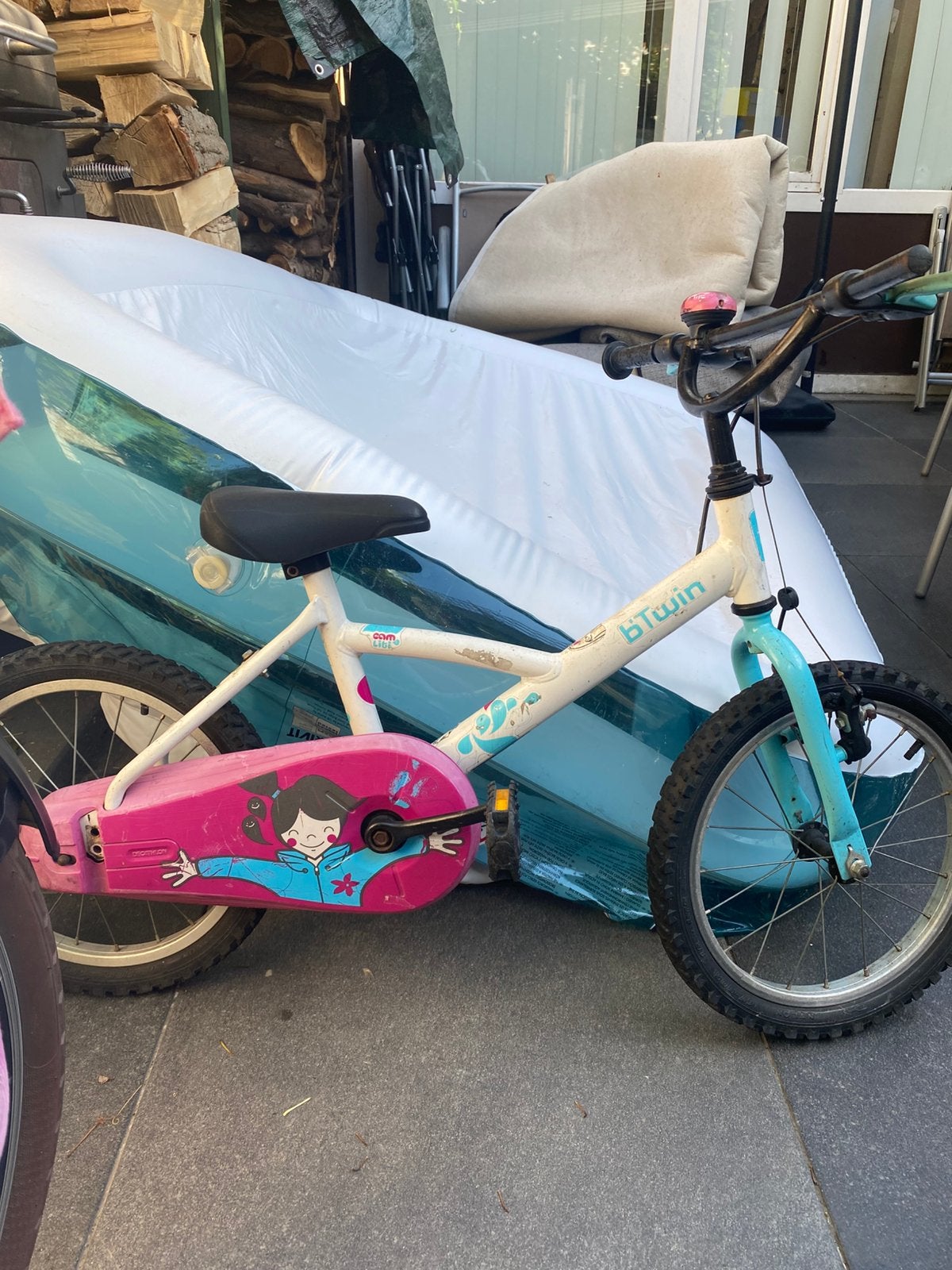 Meisjes fiets, Fietsen en Brommers, Fietsen | Kinderfietsjes, Ophalen, Gebruikt