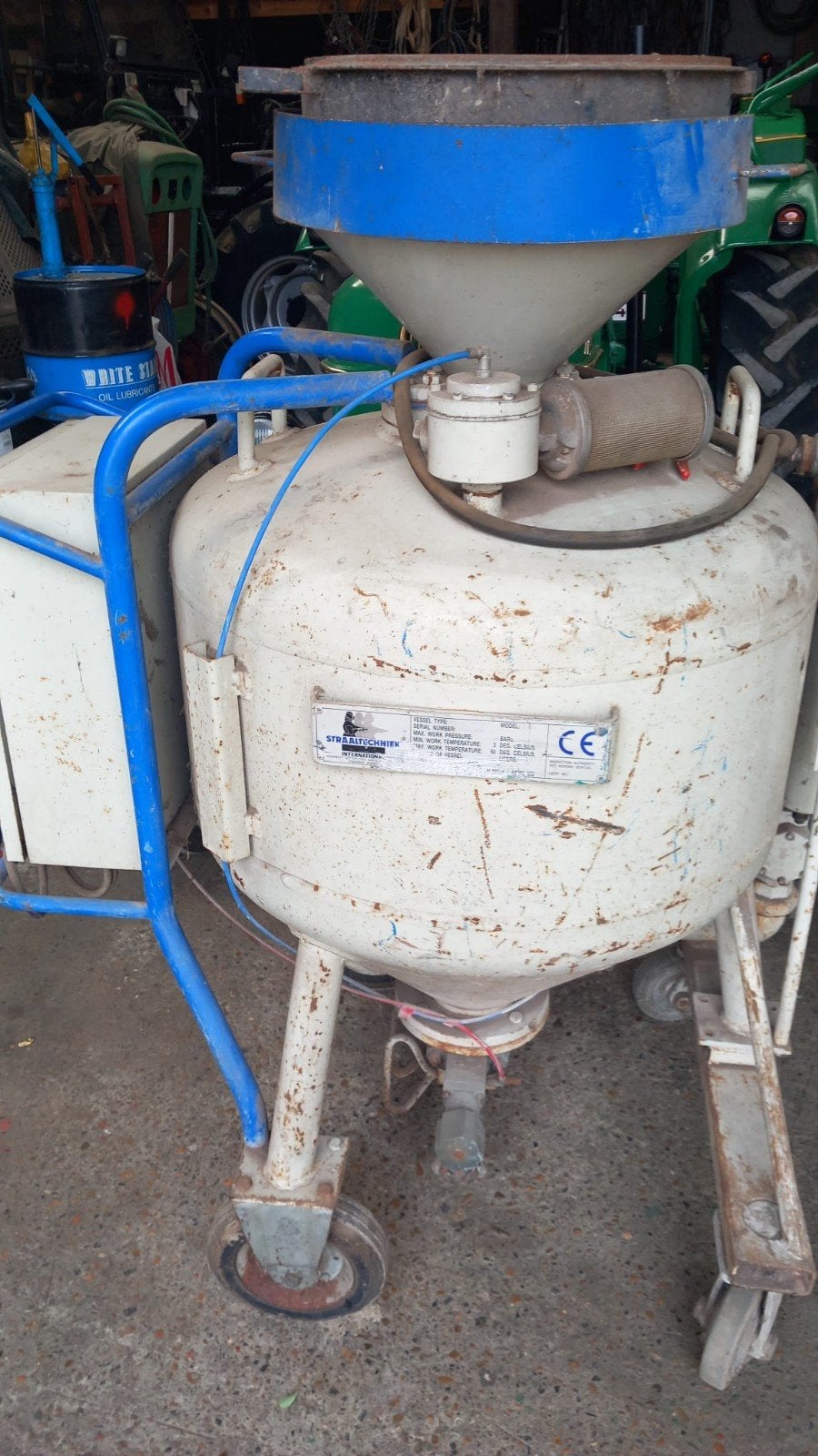zandstraler, Doe-het-zelf en Bouw, Ophalen, Gebruikt