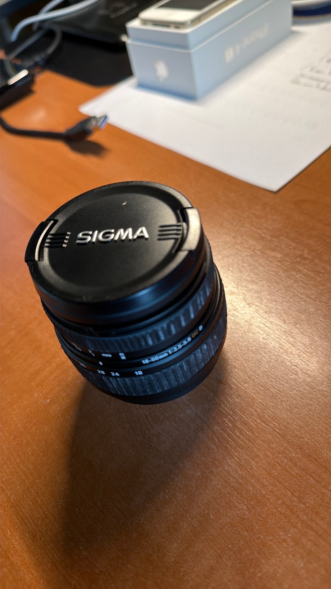 Sigma zoom objectief 18-50 mm 3,5-5,6 DC, Ophalen of Verzenden, Gebruikt, Sigma