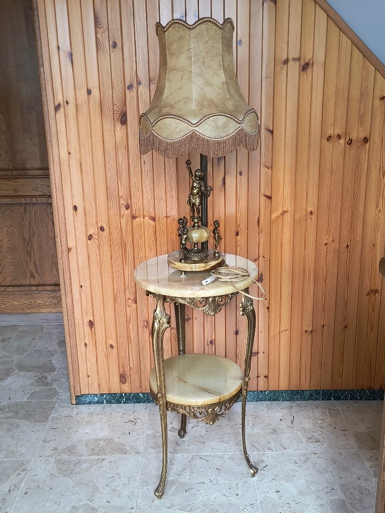 Élégant piédestal de style Louis XV avec lampe, Enlèvement