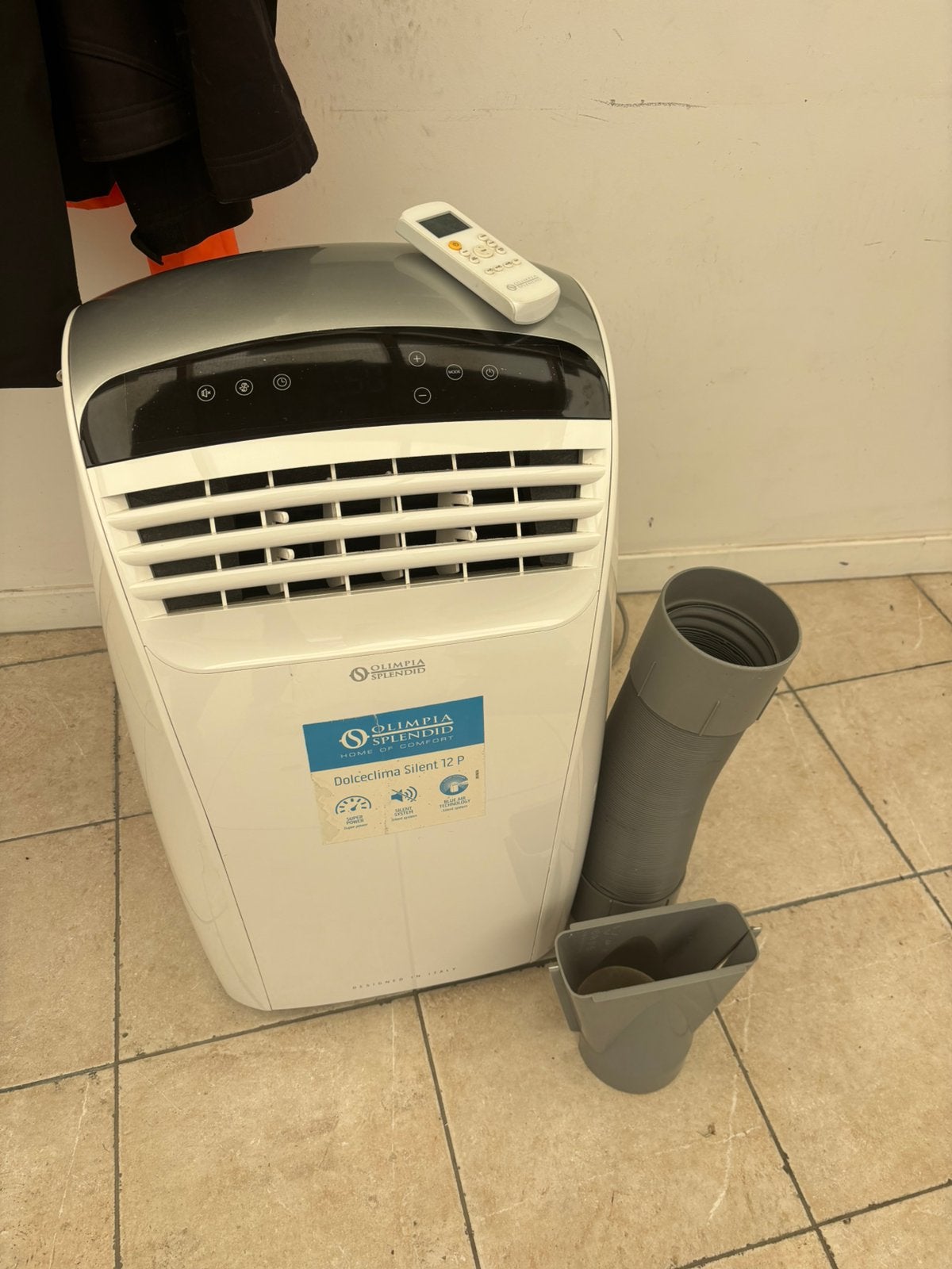Airco olimpia splendid 12p, Ophalen, Gebruikt, Mobiele airco, Afstandsbediening