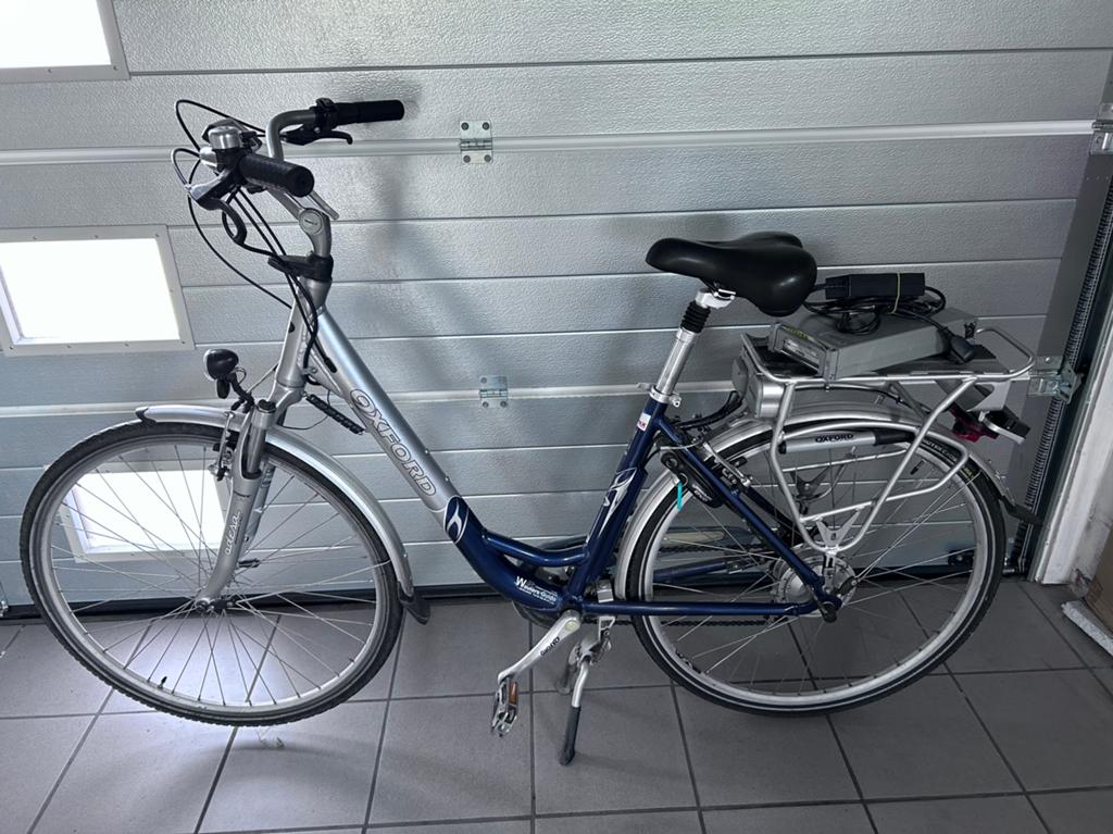 Elektrische dames fiets Oxford, Fietsen en Brommers, Elektrische fietsen, Ophalen, Zo goed als nieuw
