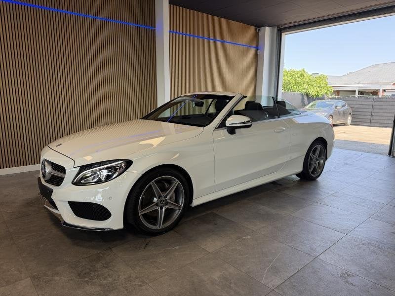 Mercedes-Benz C 180 AMG Line uitzonderlijke staat!, Achat, Euro 6, Cabriolet, Noir