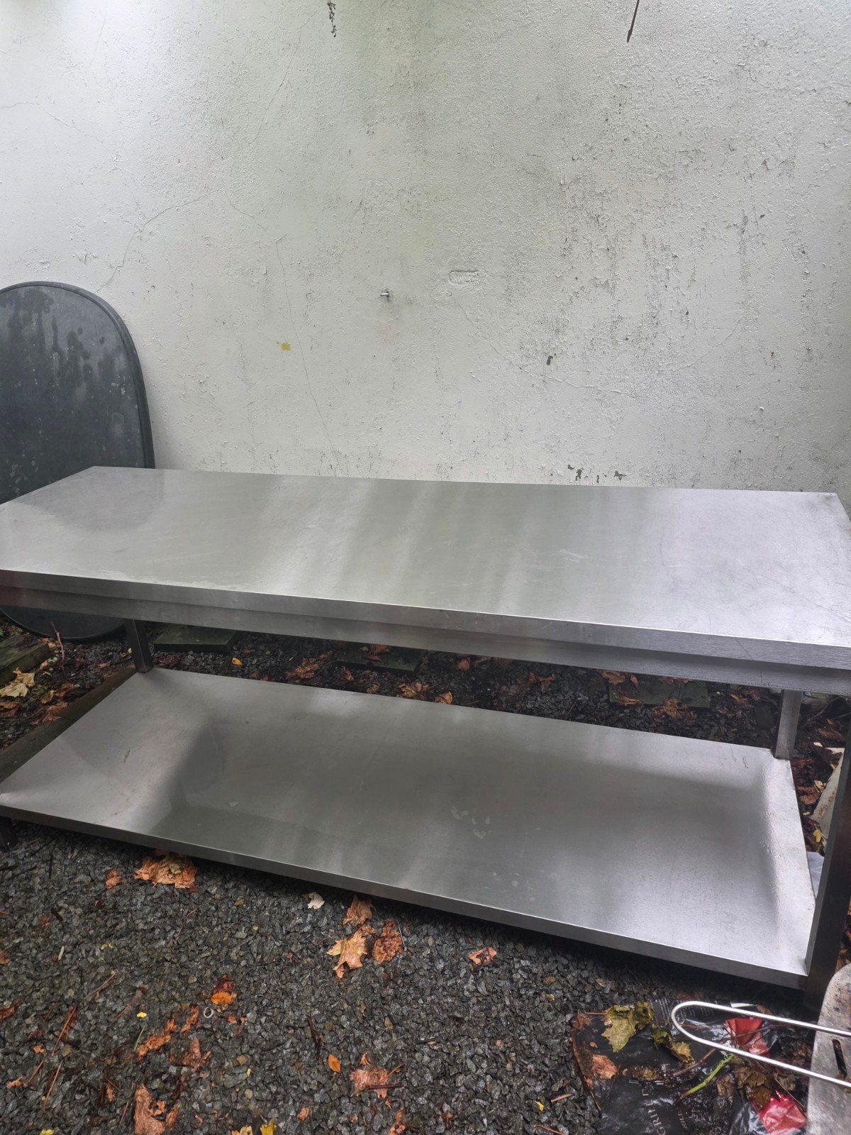 RVS Werk Tafel met Bodemschap, Ophalen