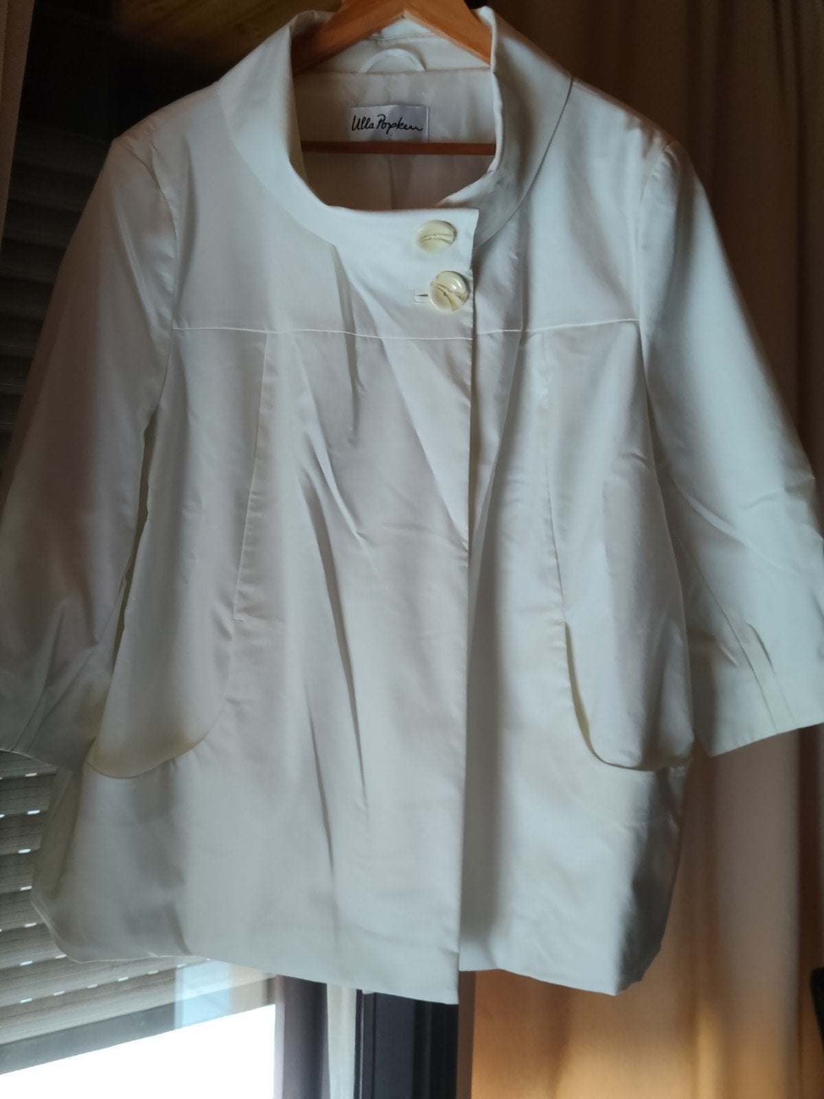 Witte Ulla Popken jas, Taille 46/48 (XL) ou plus grande, Ulla Popken, Enlèvement, Porté
