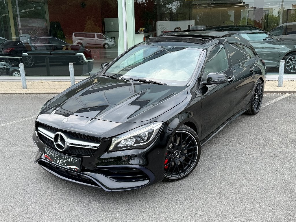 45 AMG / PANO / CARPLAY / SPORTUITLAAT / KEYLESS /, Automaat, CLA, Zwart, Leder