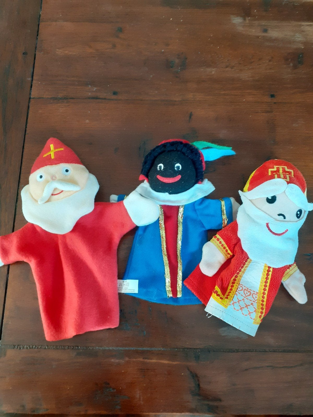 Sinten en Piet handpoppen poppenkastpoppen, Ophalen of Verzenden
