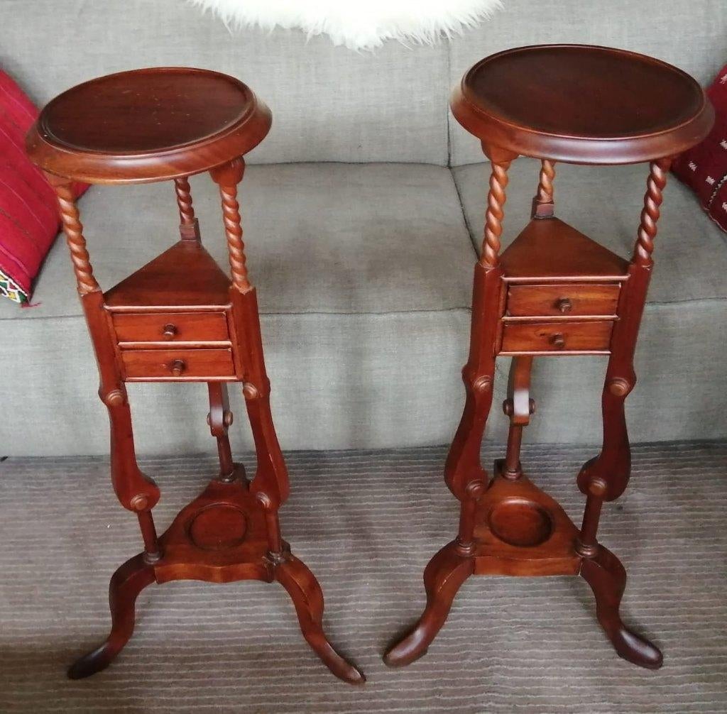 2 vintage plantenstaanders , Engelse stijl, SETprijs, Ophalen