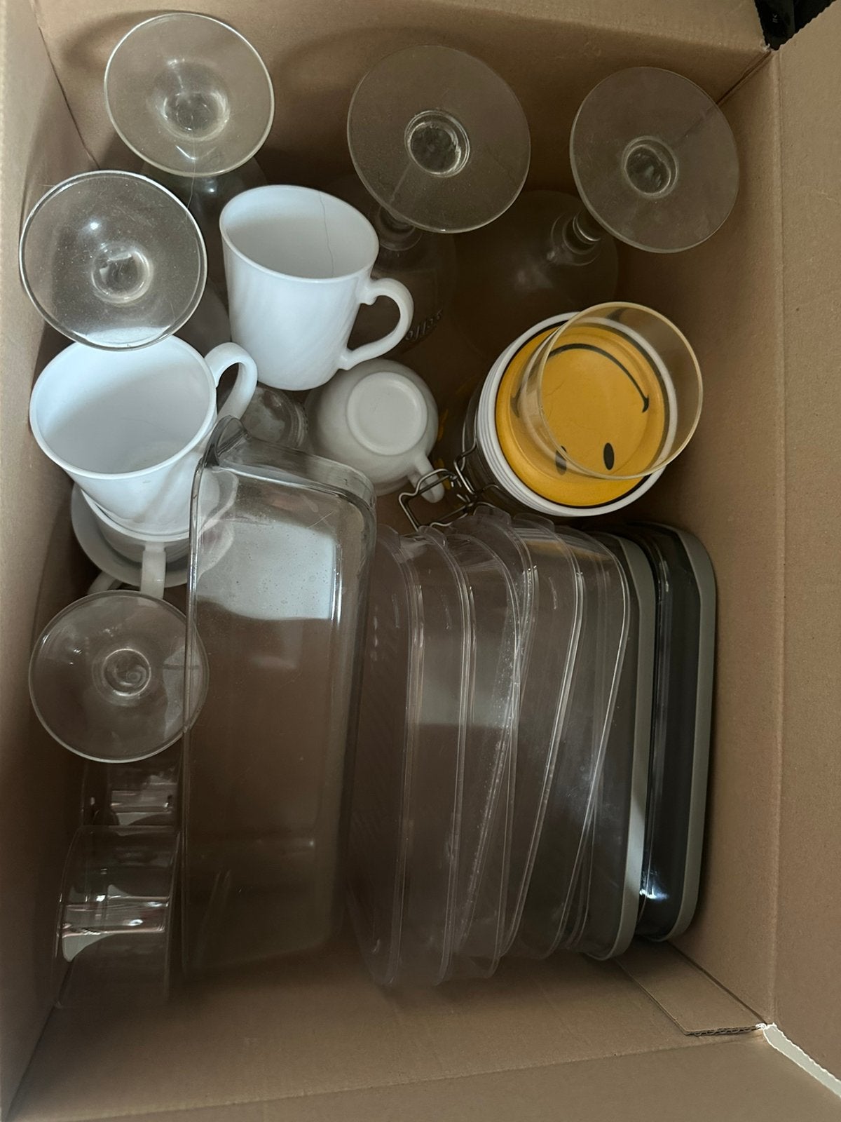 Servies - glas, Ophalen