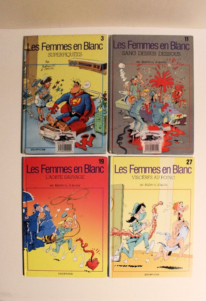 Les femmes en blanc (4 albums, 1ère édition cartonnée), Plusieurs BD, Enlèvement ou Envoi, Berck & Cauvin, Utilisé