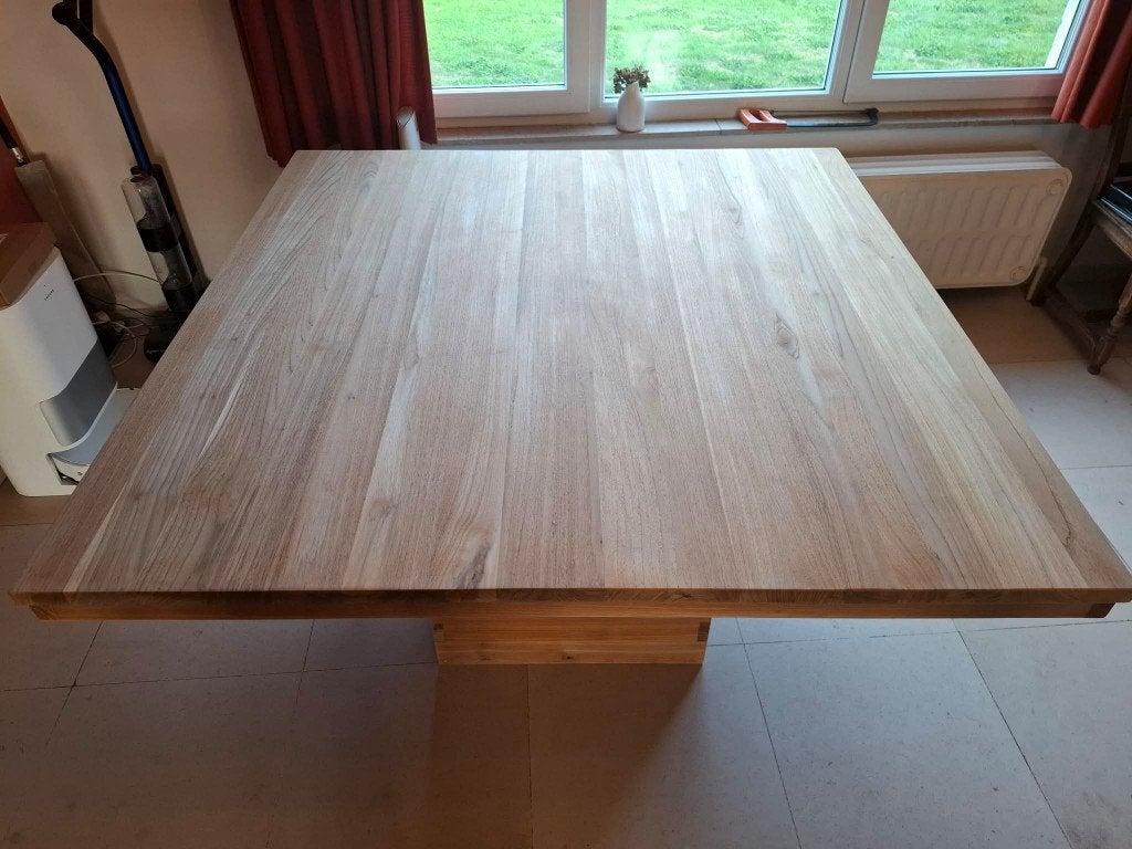 table de salon en teck massif, Ophalen, Zo goed als nieuw, 75 – 100, Teck massif