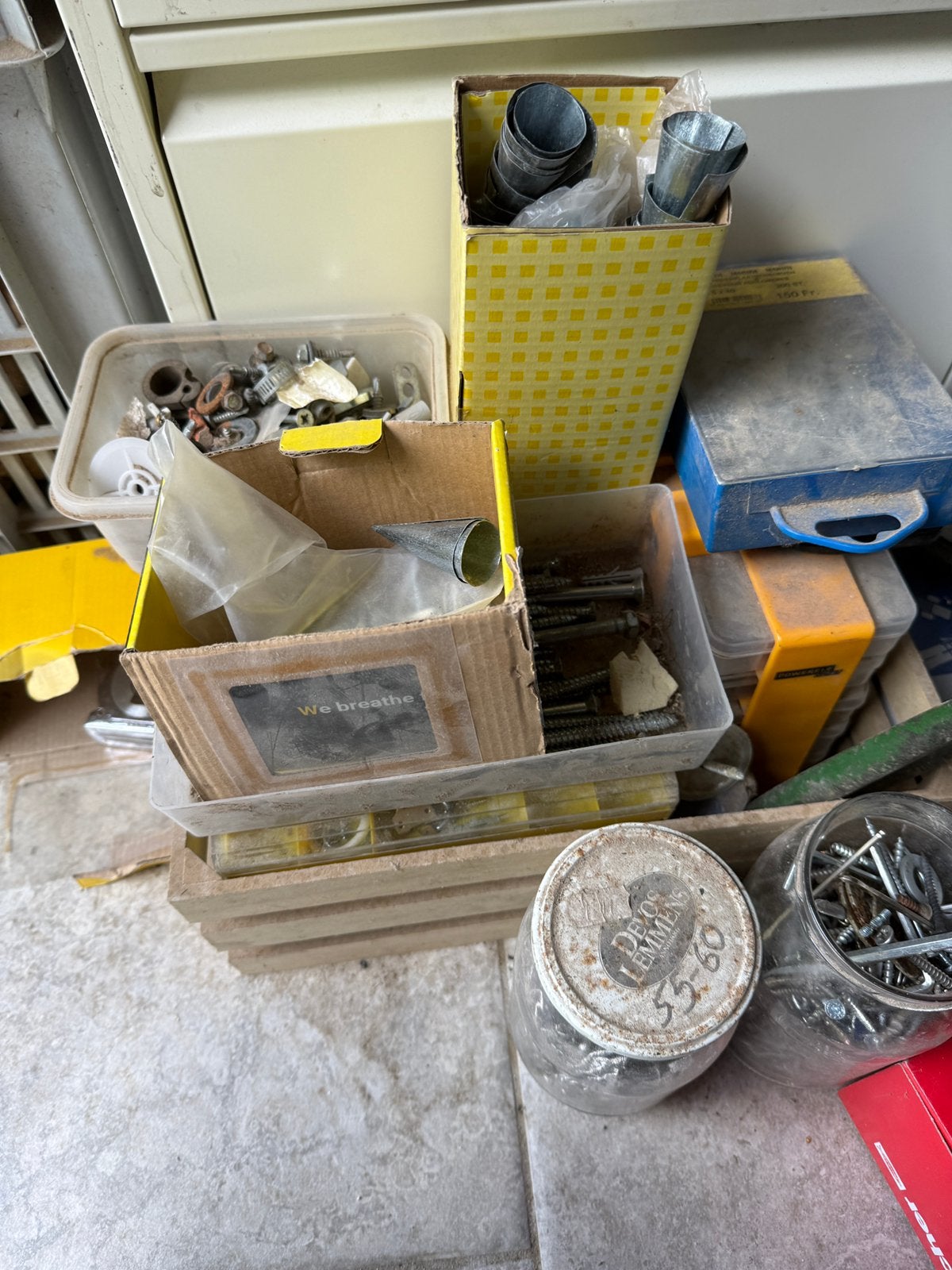 Alle soorten schroeven, nagels enz…, Bricolage & Construction, Quincaillerie & Fixations, Enlèvement, Comme neuf, Vis