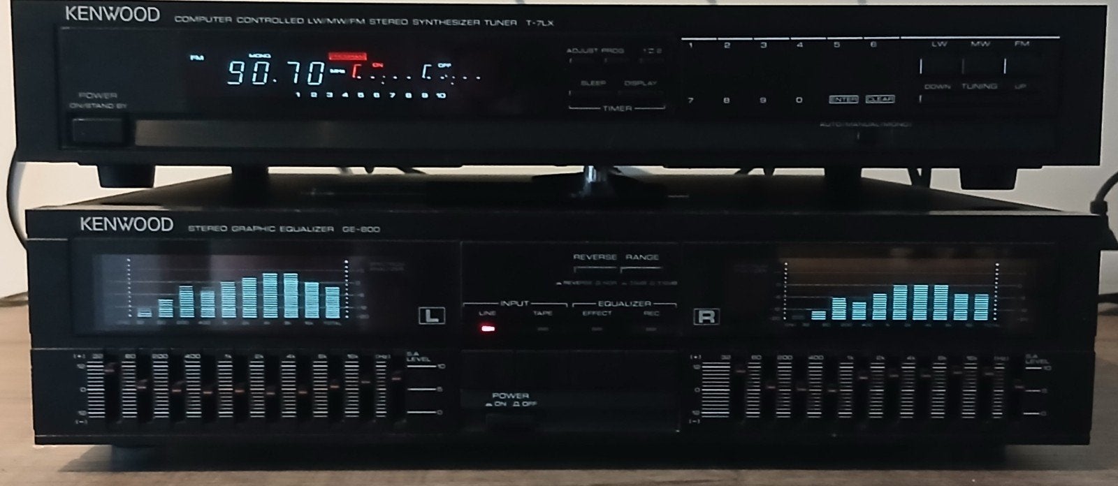 Kenwood Set: GE-800 Equalizer & T-7LX Tuner – Perfecte Staat, Audio, Tv en Foto, Stereoketens, Ophalen